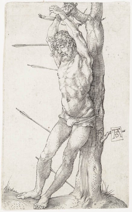Albrecht Dürer Figurative Print - Saint Sebastian at the Tree
