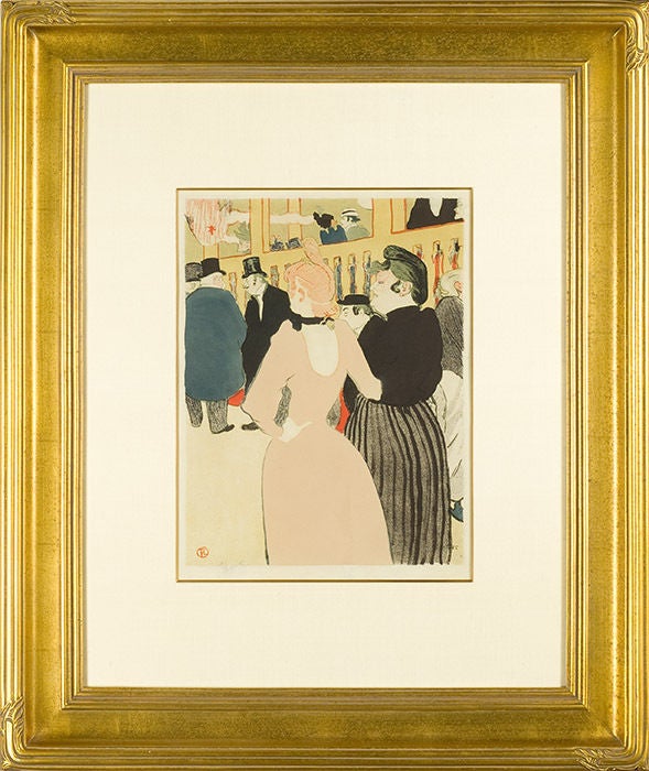 Au Moulin Rouge, La Goulue Et Sa Soeur - Print by Henri de Toulouse-Lautrec