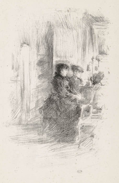 James Abbott McNeill Whistler Figurative Print - The Duet