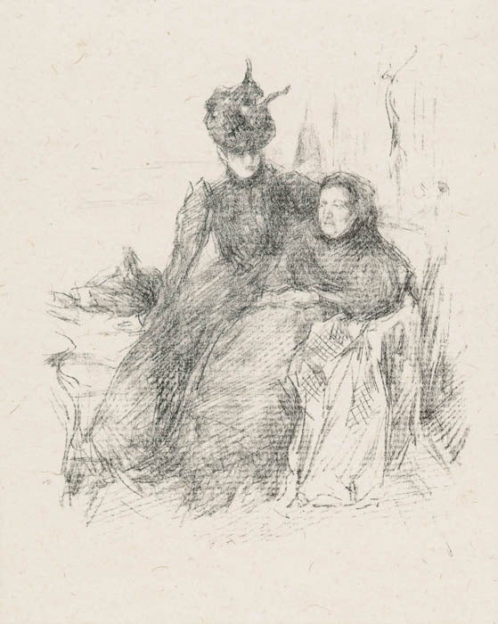 James Abbott McNeill Whistler Interior Print – Mother and Daughter 