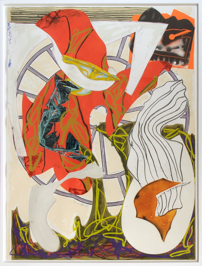 A Squeeze of the Hand - Print by Frank Stella