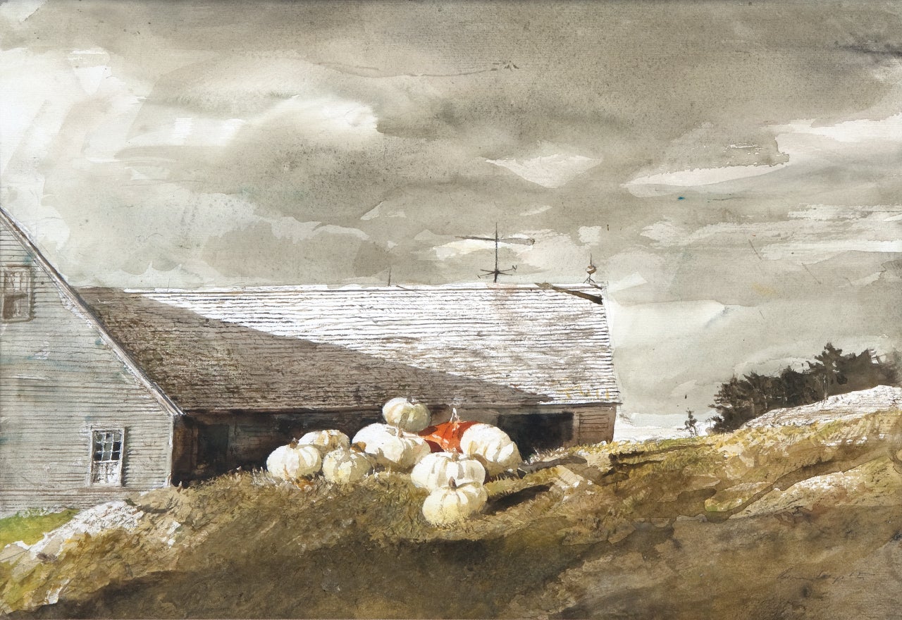 Andrew Wyeth Landscape Painting - Albinos Study