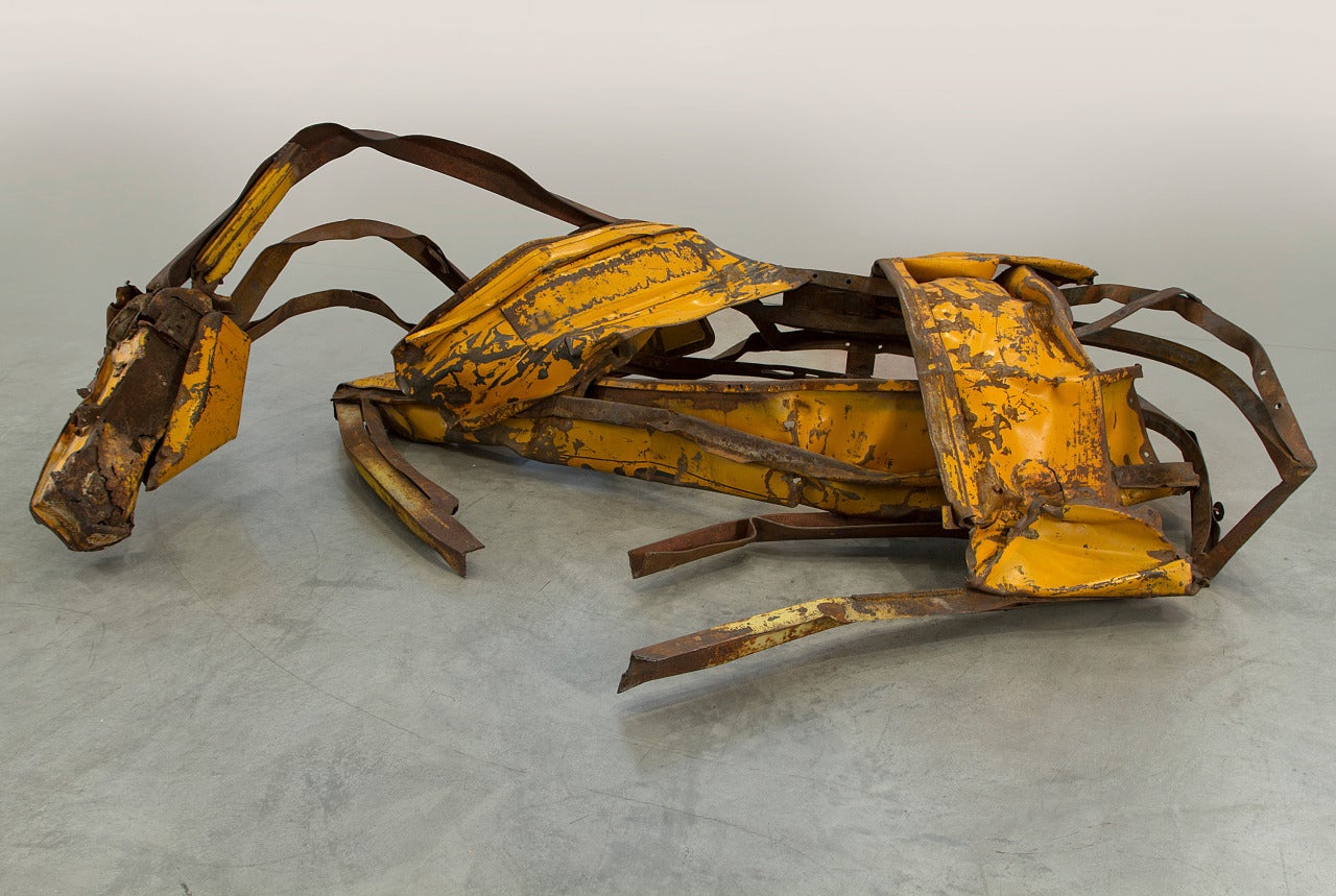 Deborah Butterfield Abstract Sculpture - Yellow River
