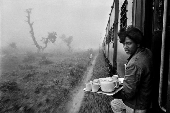 Raghu Rai Figurative Photograph - Tea Vender, Delhi-Mumbai Train