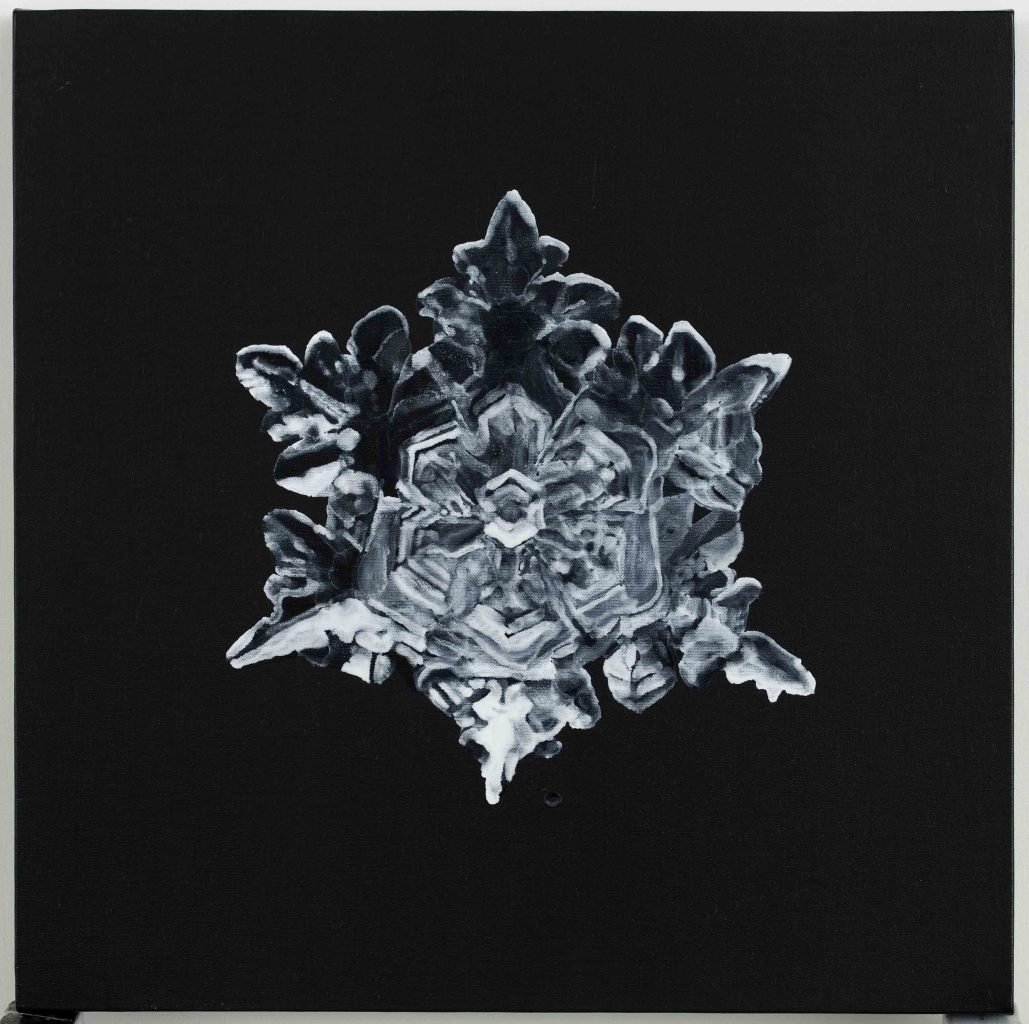 Guo Hongwei Figurative Painting - The Dark Side – Snowflake No. 3