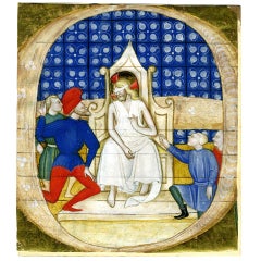 Mocking of Christ - Maestro dai fondi giallini (active in Cremona, c. 1450-82)