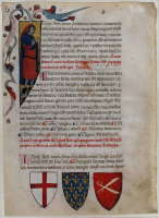 Leaf from the Statuto della Societa dei Sarti (Tailors Guild) illustrated