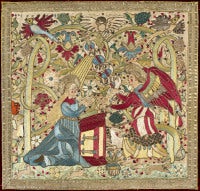 Embroidered Panels:  Annunciation, Nativity, Adoration of the Magi