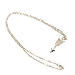 Jade Jagger Diamond Arrow Pendant Necklace with Chain