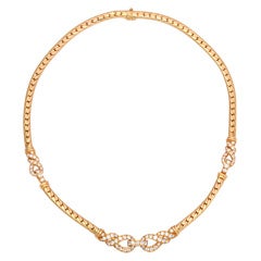 CARTIER Gold and Diamond Chain Necklace CARTIER Gold and Diamond Chain Necklace