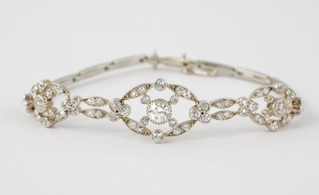 Diamond Bracelet with expanding strap.