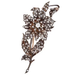 Diamond and Gold Pin/ Brooch