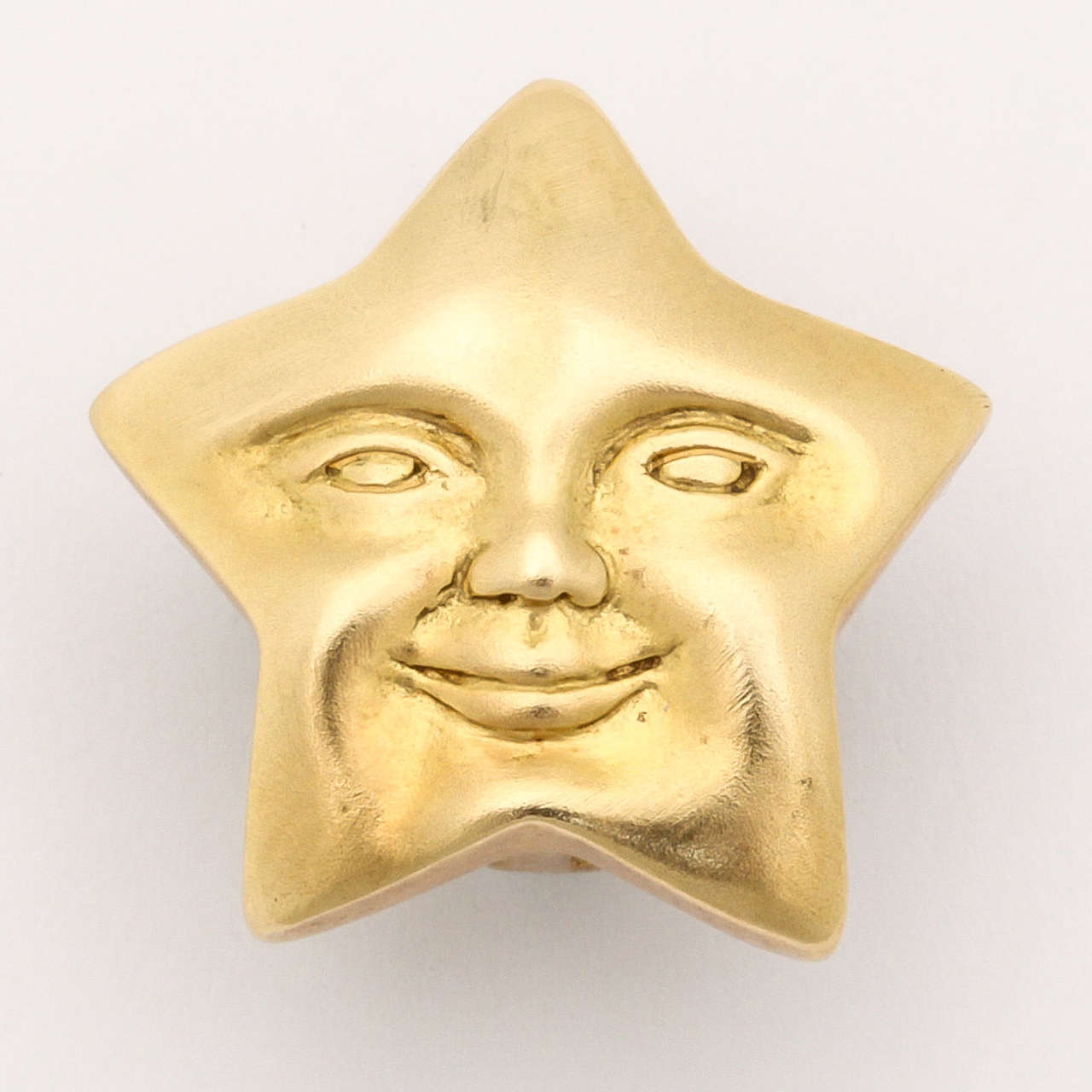 Artist Celestial Star Gold Earrings For Sale