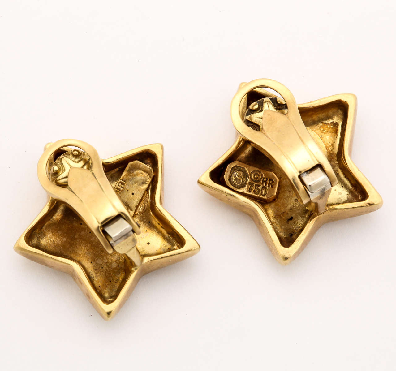 Celestial Star Gold Earrings In New Condition For Sale In TRYON, NC