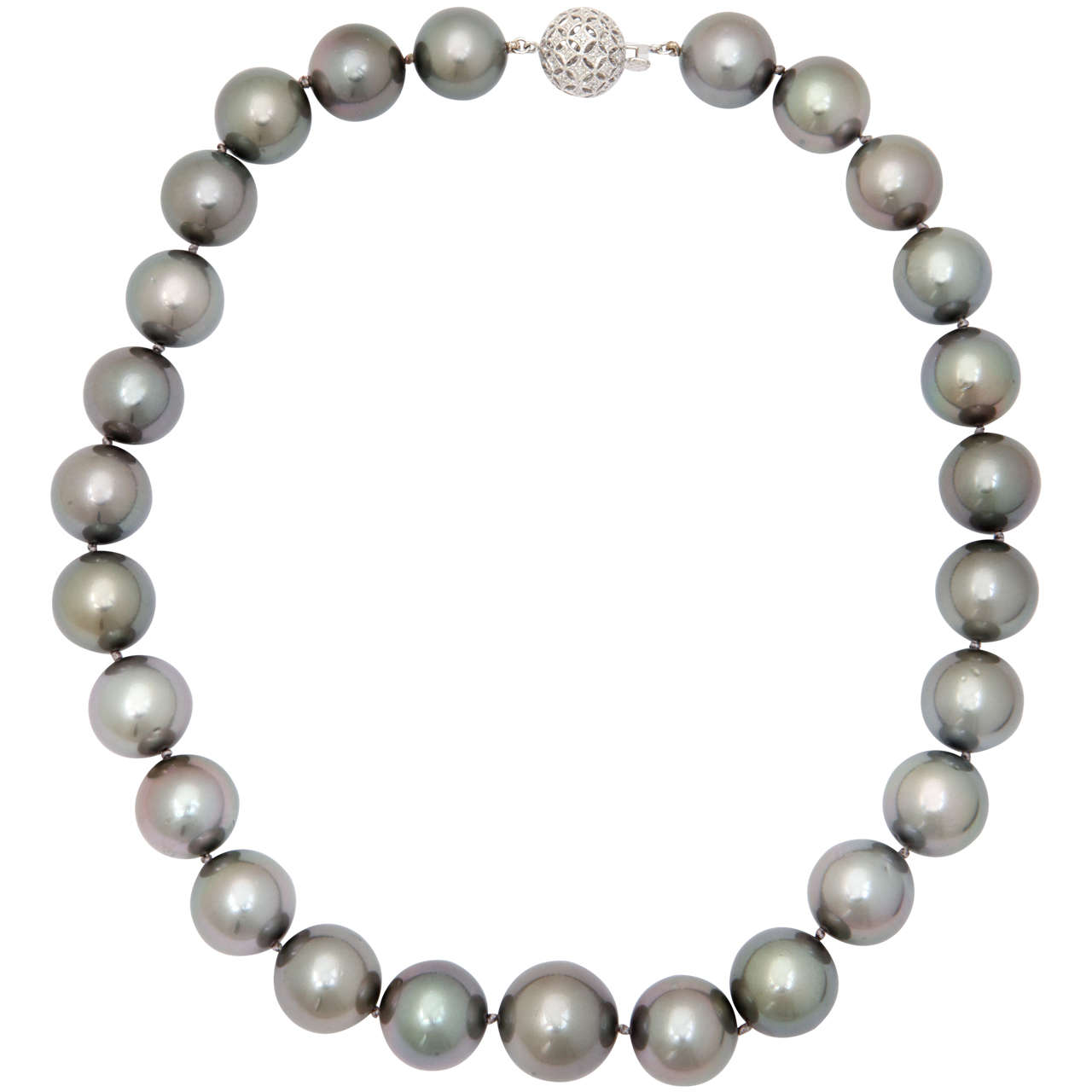 Exquisite Large Grey Tahitian Pearls For Sale