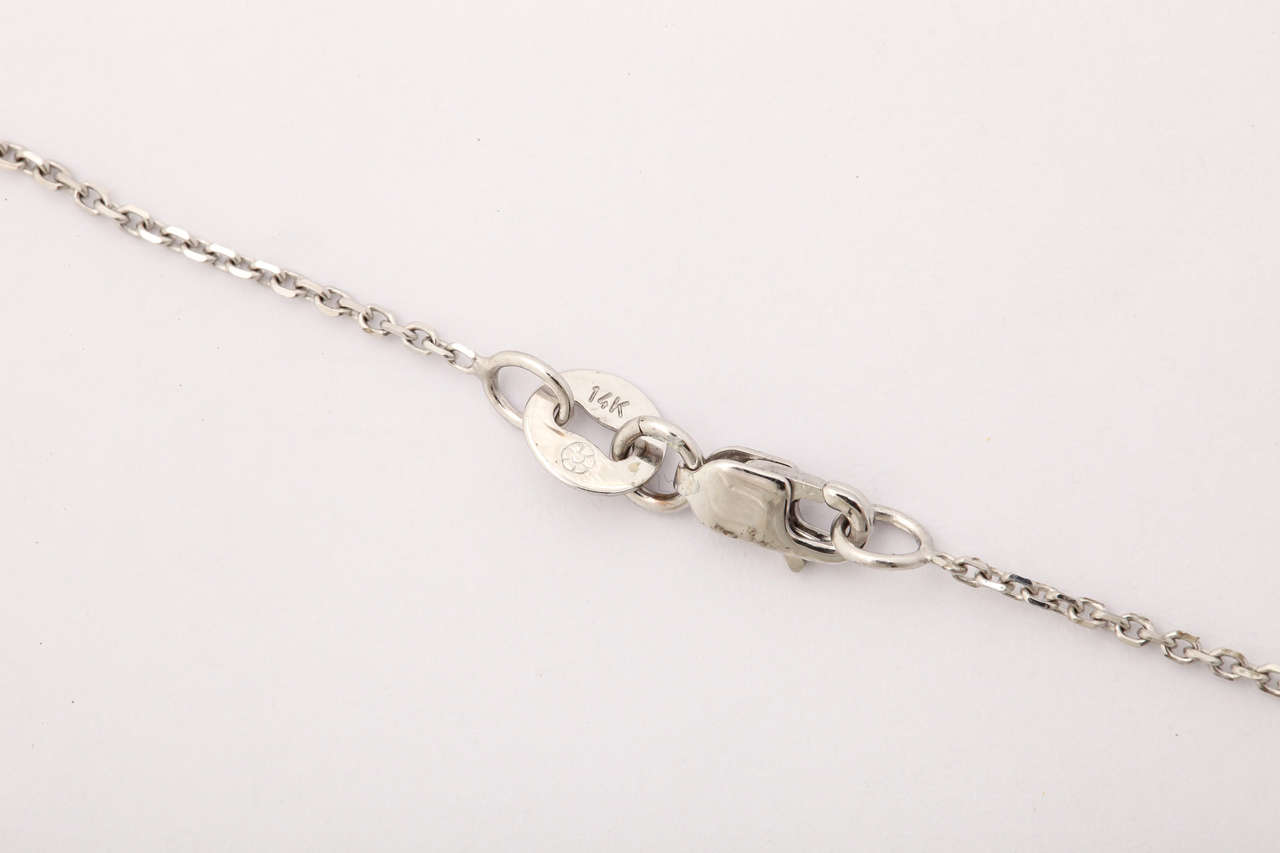 Women's Diamond Gold Double Heart Pendant Necklace For Sale