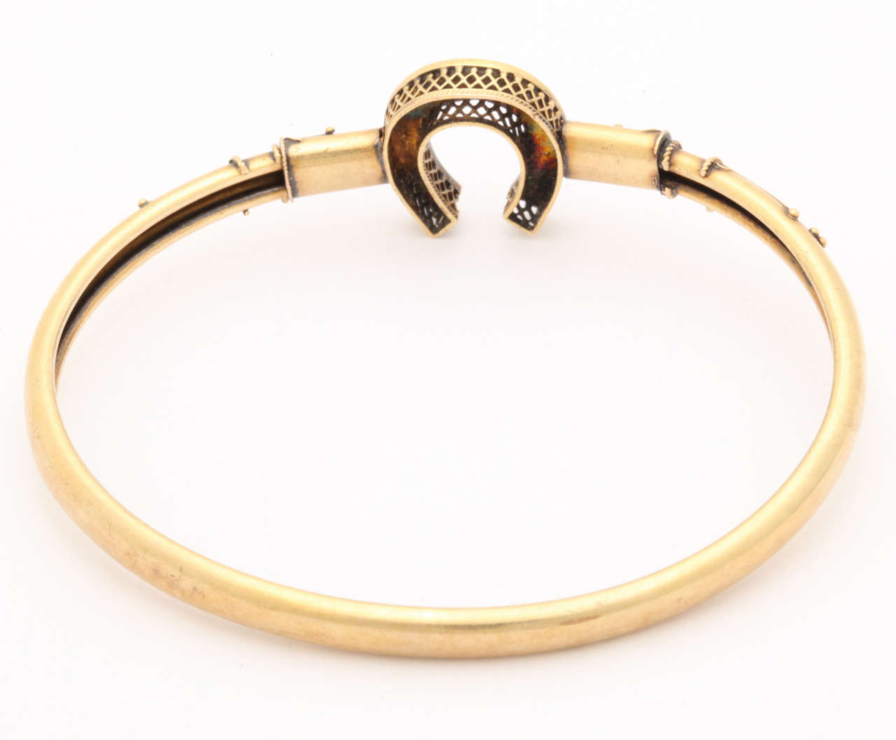 Women's Victorian Gold Equestrian Horse Shoe Bracelet