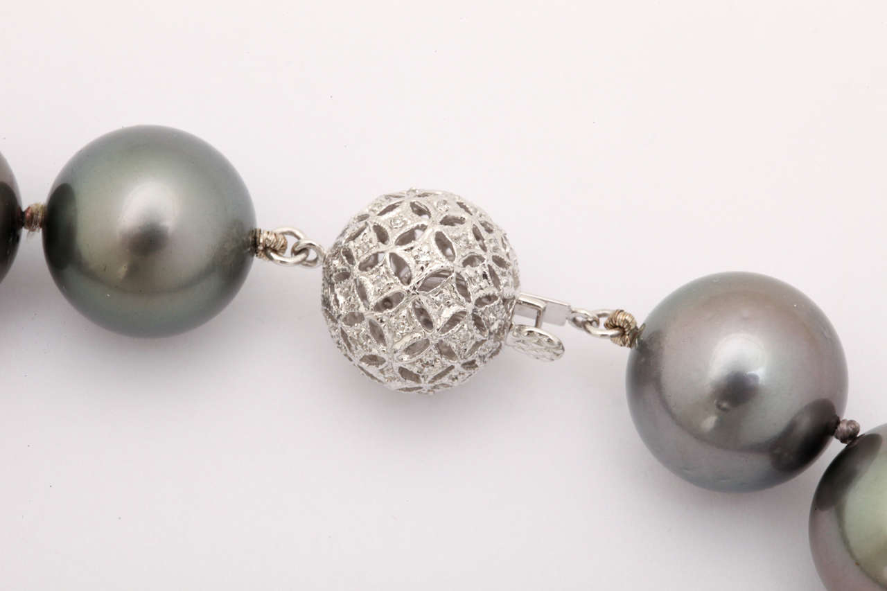 Exquisite Large Grey Tahitian Pearls For Sale at 1stDibs grey pearls