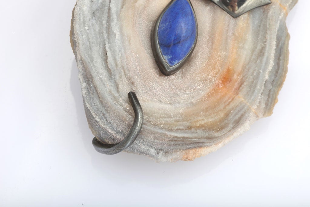 Andrew Grima Winking Owl Agate Brooch For Sale 1