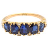 Victorian Sapphire and Diamond Ring