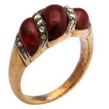 Antique Victorian 18K gold and Garnet ring