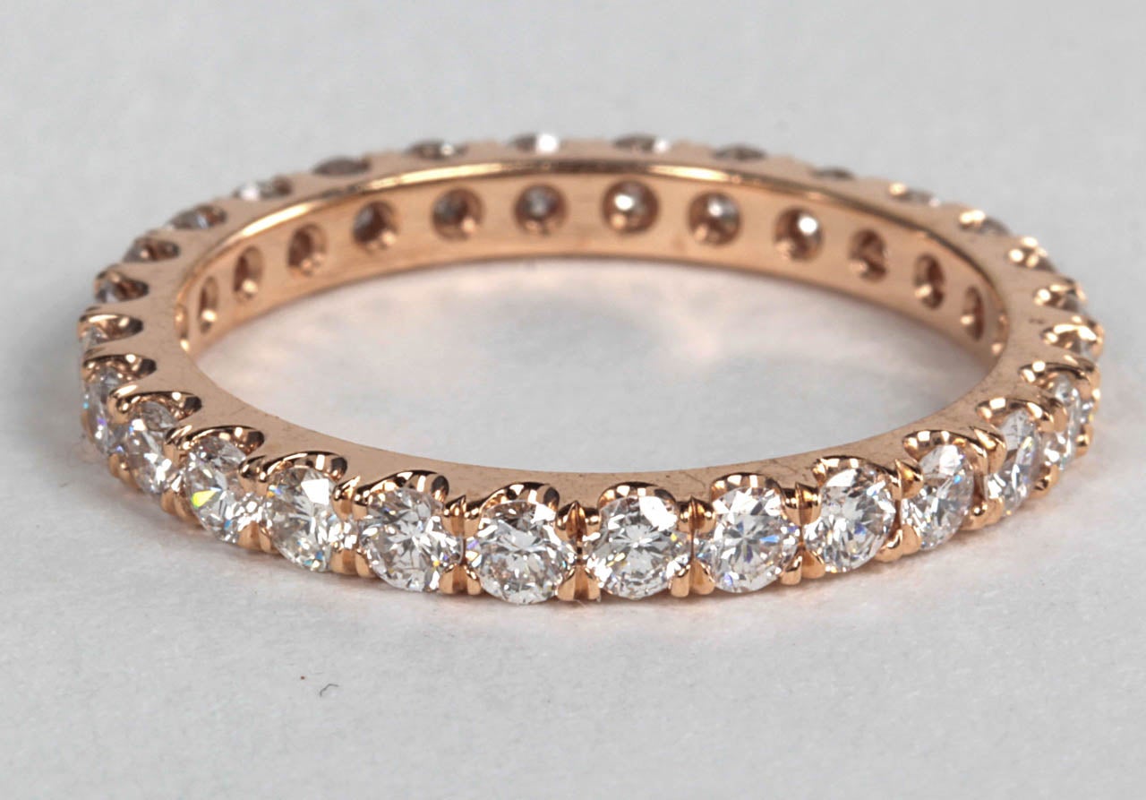 rose gold eternity ring