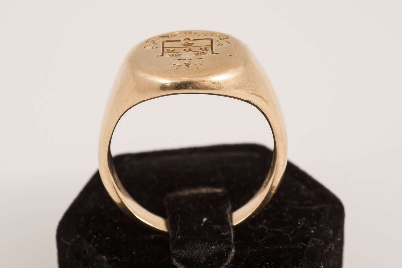 Victorian Tiffany & Co. Gold Signet Ring