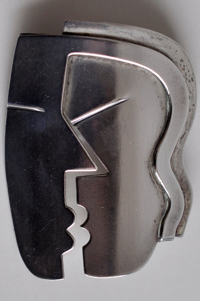 1940s Modernist Sterling Silver 