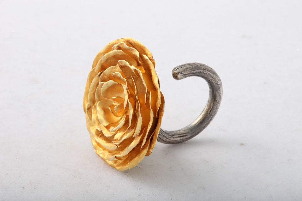 Peony Flower Ring For Sale 2
