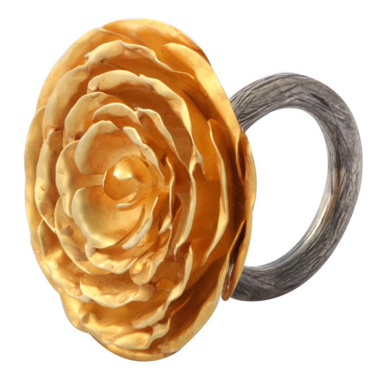 Peony Flower Ring For Sale