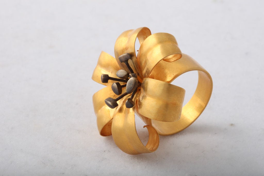 Lily Flower Ring For Sale at 1stDibs