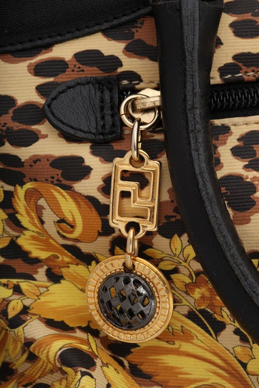 Women's Gianni Versace Baroque Print Bolide Bag