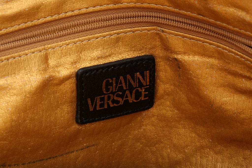 Gianni Versace Baroque Print Bolide Bag 5
