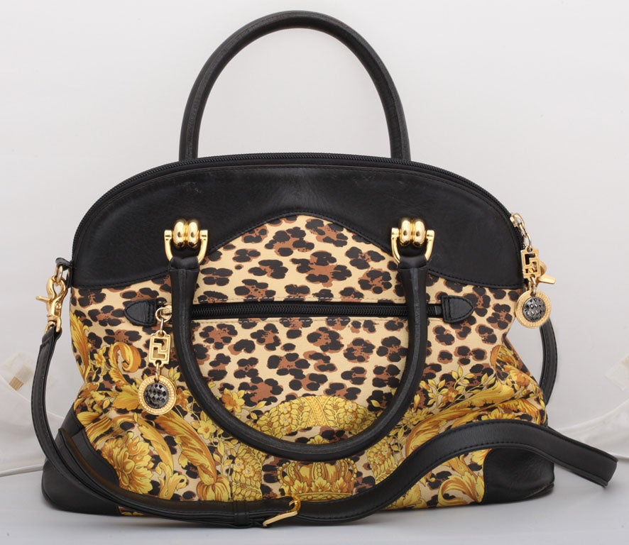 Gianni Versace bolide bag in Baroque print 