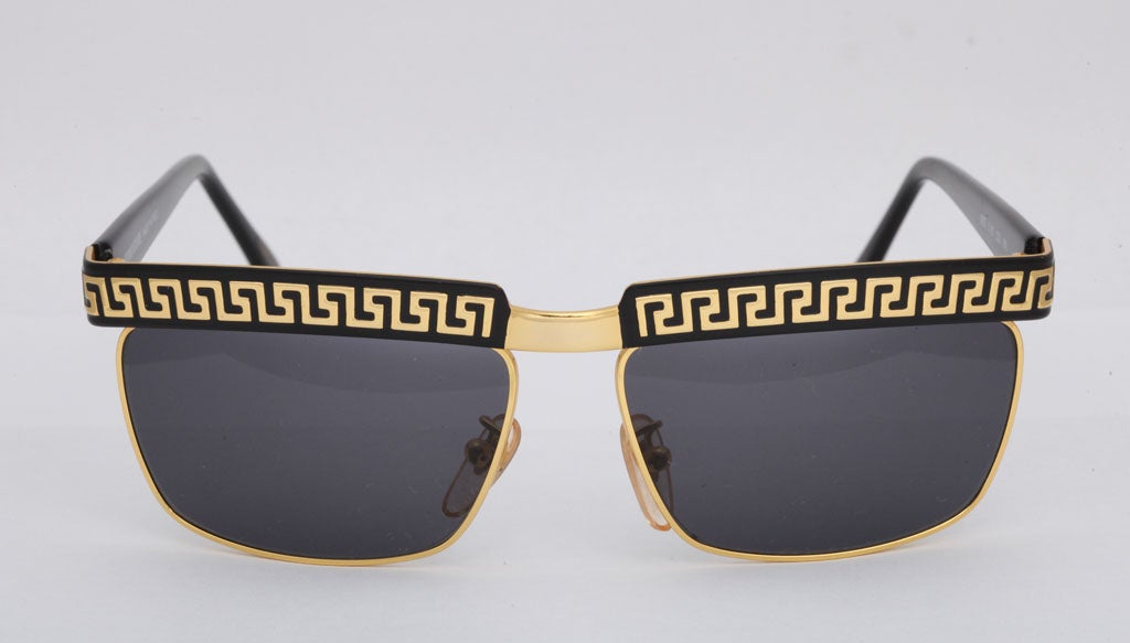 Gray Versace Vintage Sunglasses Mod S 82 For Sale