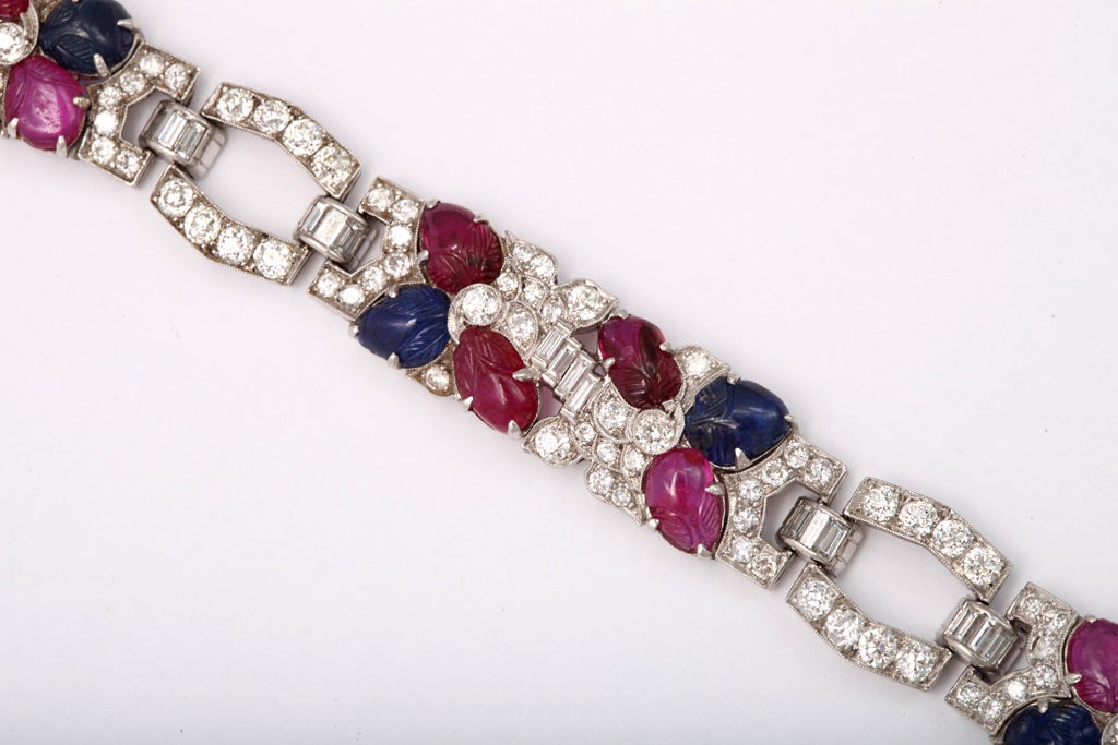 sapphire and ruby bracelet