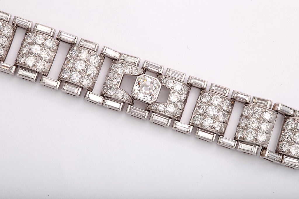 Women's Diamond Machine Age Flexible Bracelet For Sale