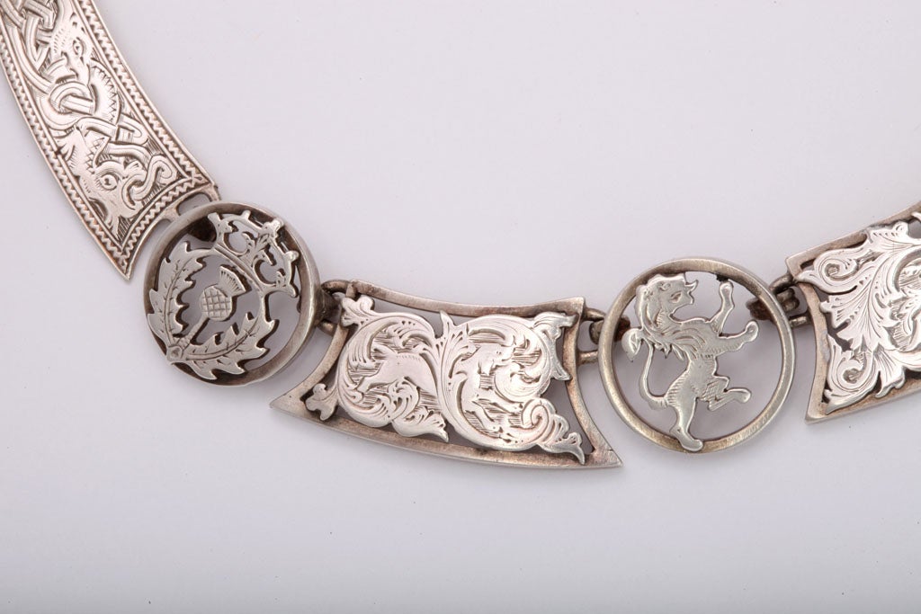 Antique Silver Scottish Necklace 1