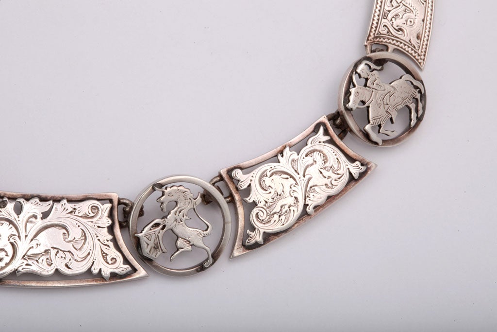 Antique Silver Scottish Necklace 2