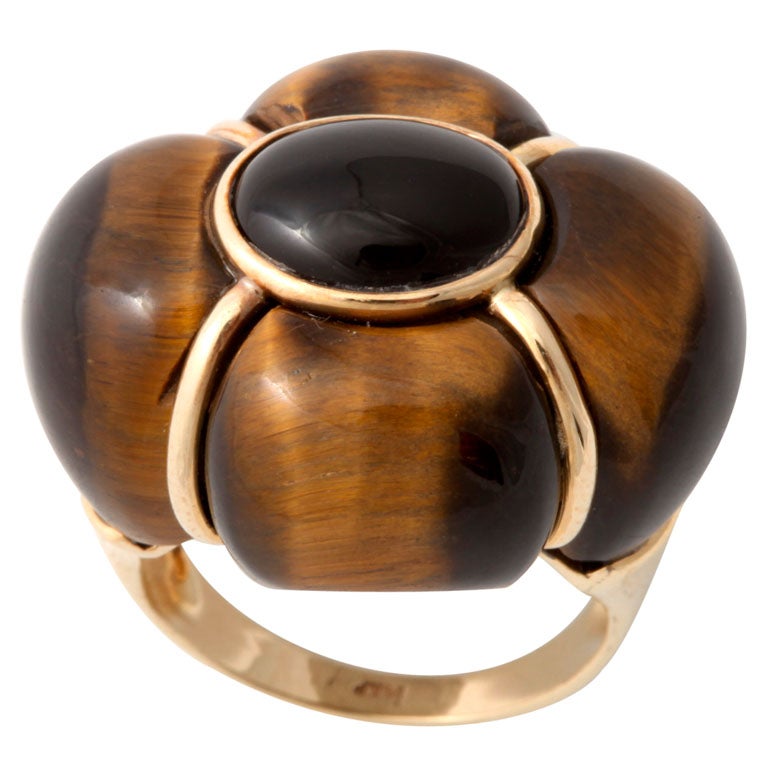 Tigers Eye Bombe Ring