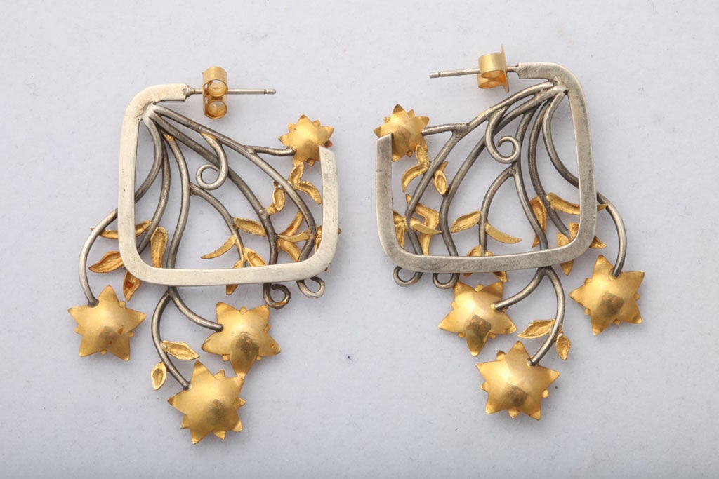 Lavender Primrose Vine Earrings
