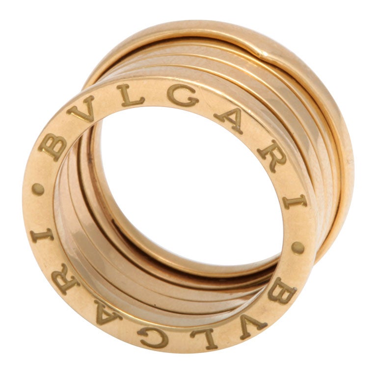 BULGARI, B. Zero 1 Gold Ring For Sale