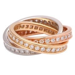 Vintage CARTIER, Trinity Diamond Ring