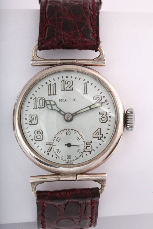 One of the very first Rolex watch ever made, which was given to a solider in war.