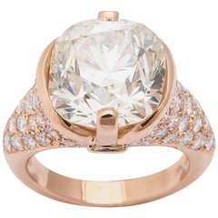 9.03 carat Diamond Pave Ring