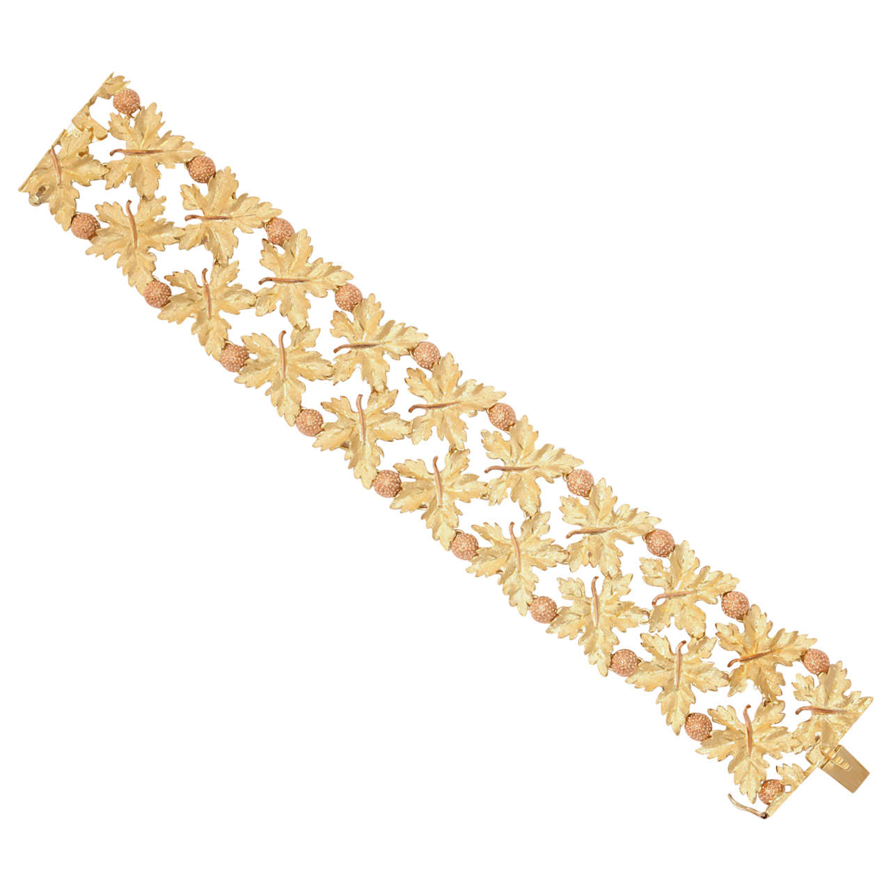 Buccellati Gold Maple Leaf Bracelet