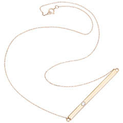 Diamond Gold Bar Necklace