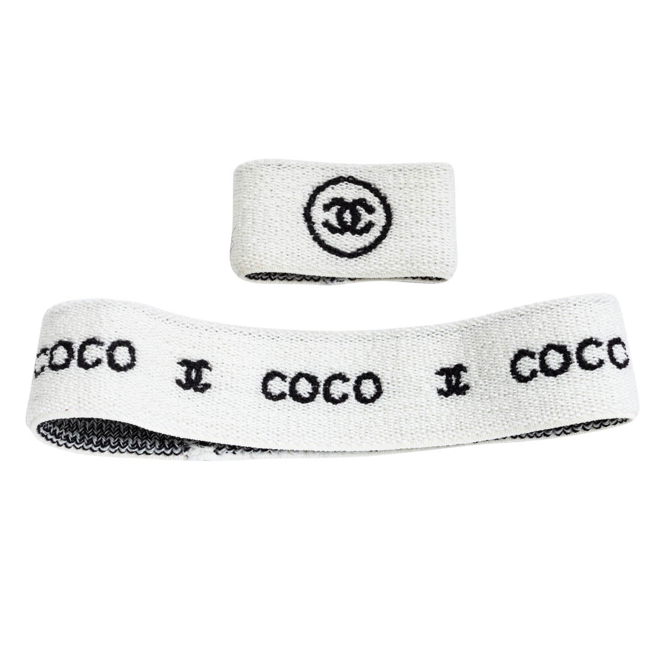 Chanel Coco Set of Headband and Wristband at 1stDibs  chanel wrist band,  chanel sweatband, coco chanel headband