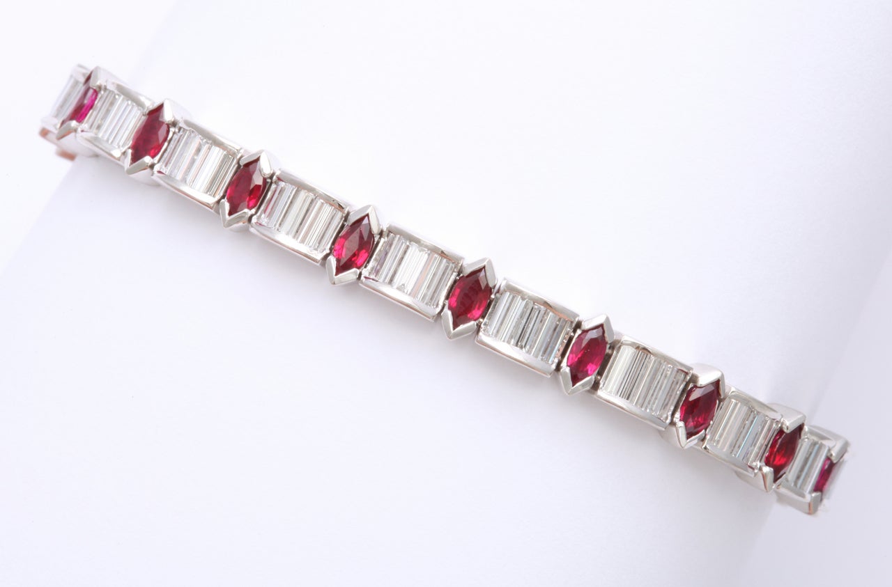 Kurt Wayne Ruby Diamond Bracelet 3