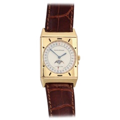 Retro Jaeger-LeCoultre 18kt Gold Wristwatch with Calendar and Moonphase Function